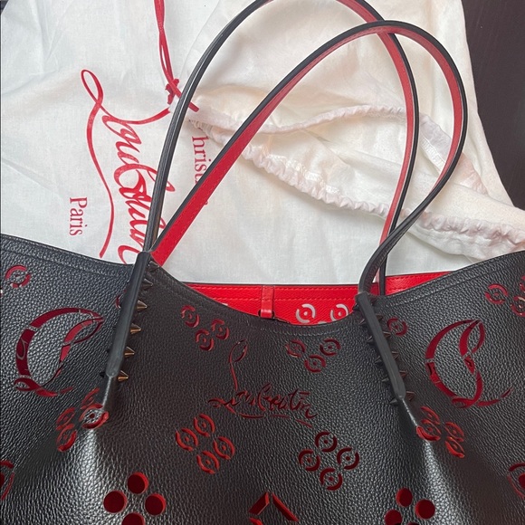 Christian Louboutin Black Tote with Red Accents - Picture 2 of 12